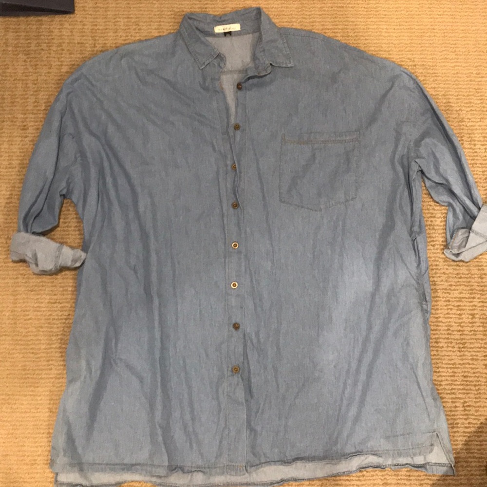 Button up denim shirt